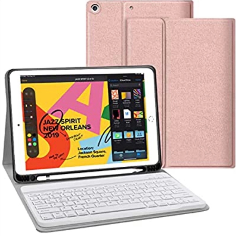 New IPad case 10.2in Bluetooth within Keyboard